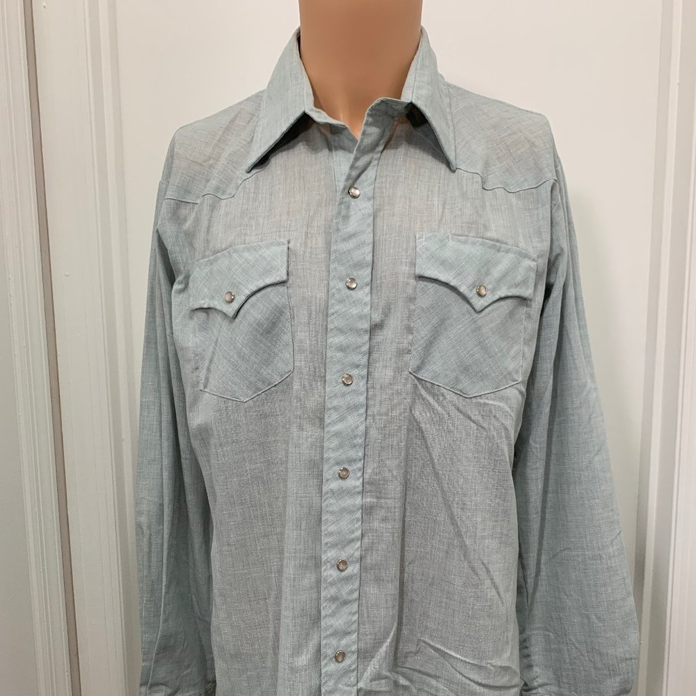 Vintage Dan River Westerns Shirt long sleeve snap